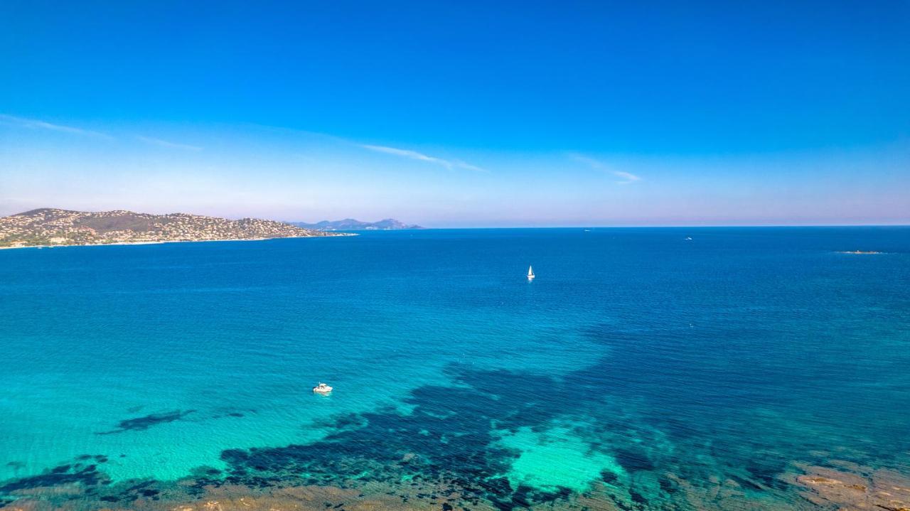 Superbe Villa, Incroyable Vue Mer, Piscine Chauffee, Climatisee Sainte-Maxime Kültér fotó