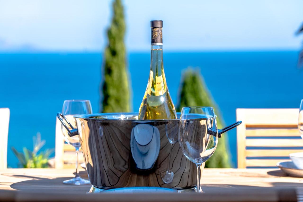 Superbe Villa, Incroyable Vue Mer, Piscine Chauffee, Climatisee Sainte-Maxime Kültér fotó