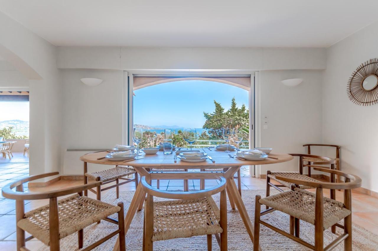 Superbe Villa, Incroyable Vue Mer, Piscine Chauffee, Climatisee Sainte-Maxime Kültér fotó