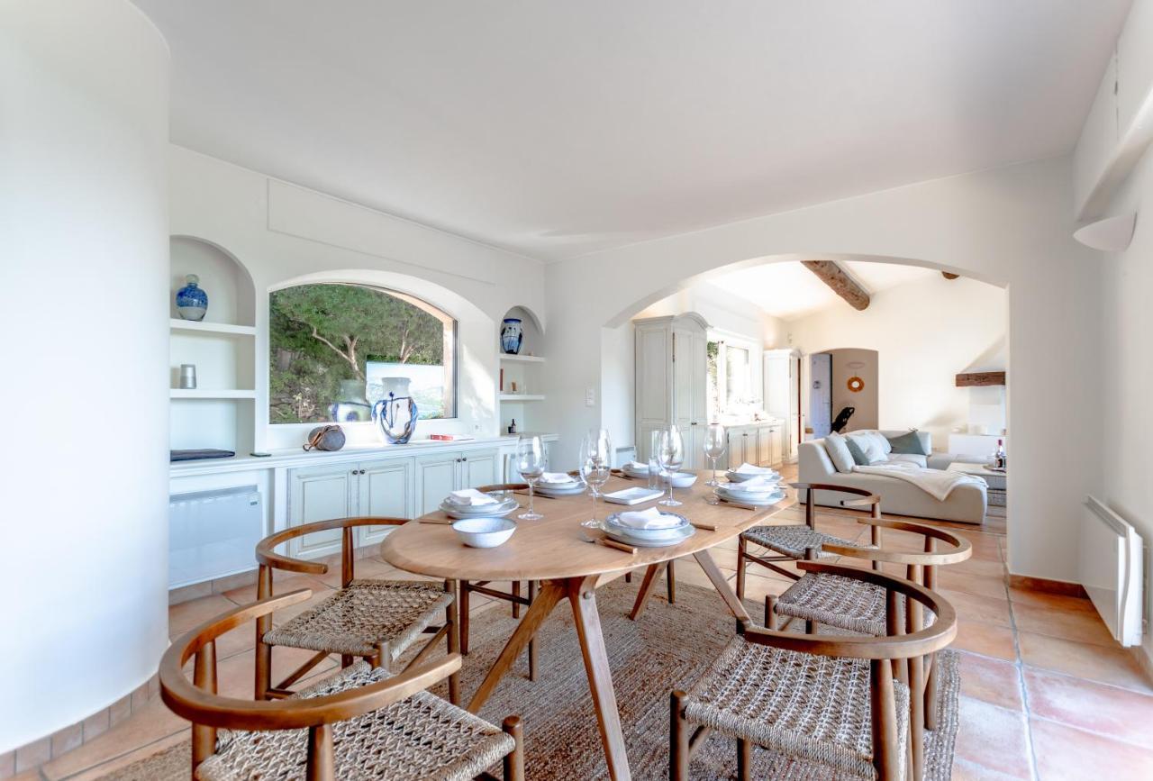 Superbe Villa, Incroyable Vue Mer, Piscine Chauffee, Climatisee Sainte-Maxime Kültér fotó