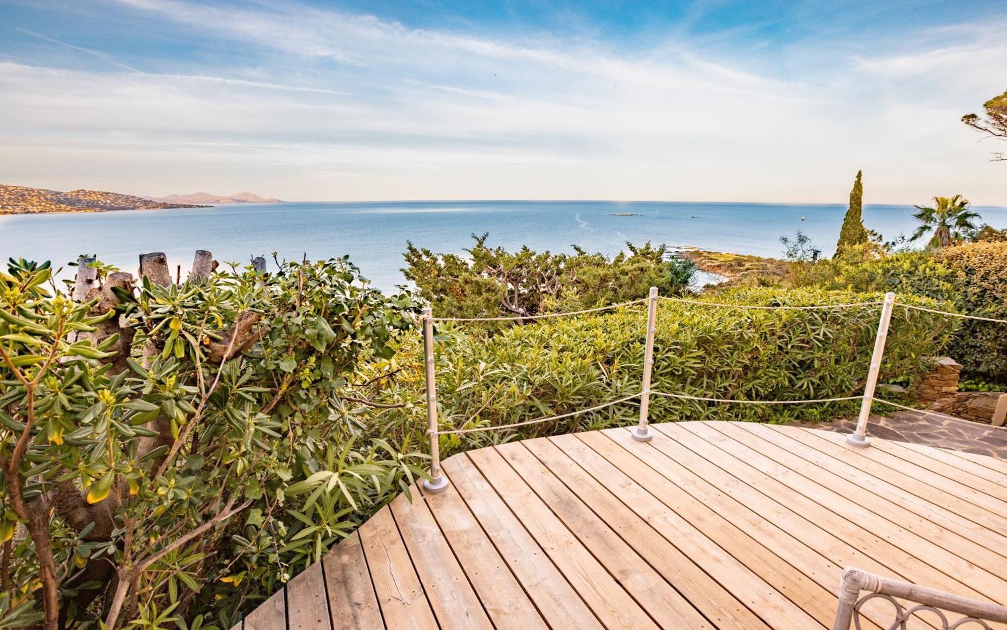 Superbe Villa, Incroyable Vue Mer, Piscine Chauffee, Climatisee Sainte-Maxime Kültér fotó