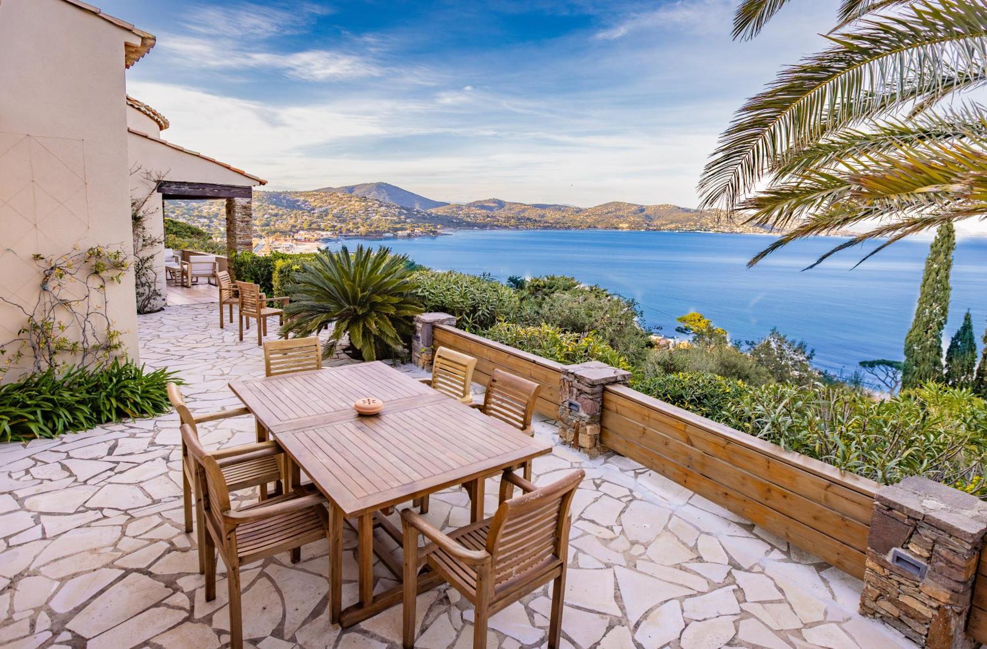 Superbe Villa, Incroyable Vue Mer, Piscine Chauffee, Climatisee Sainte-Maxime Kültér fotó