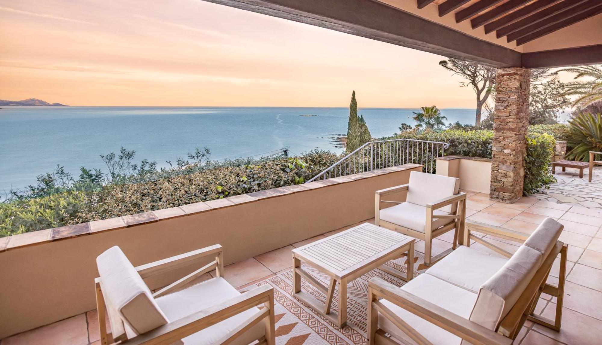 Superbe Villa, Incroyable Vue Mer, Piscine Chauffee, Climatisee Sainte-Maxime Kültér fotó