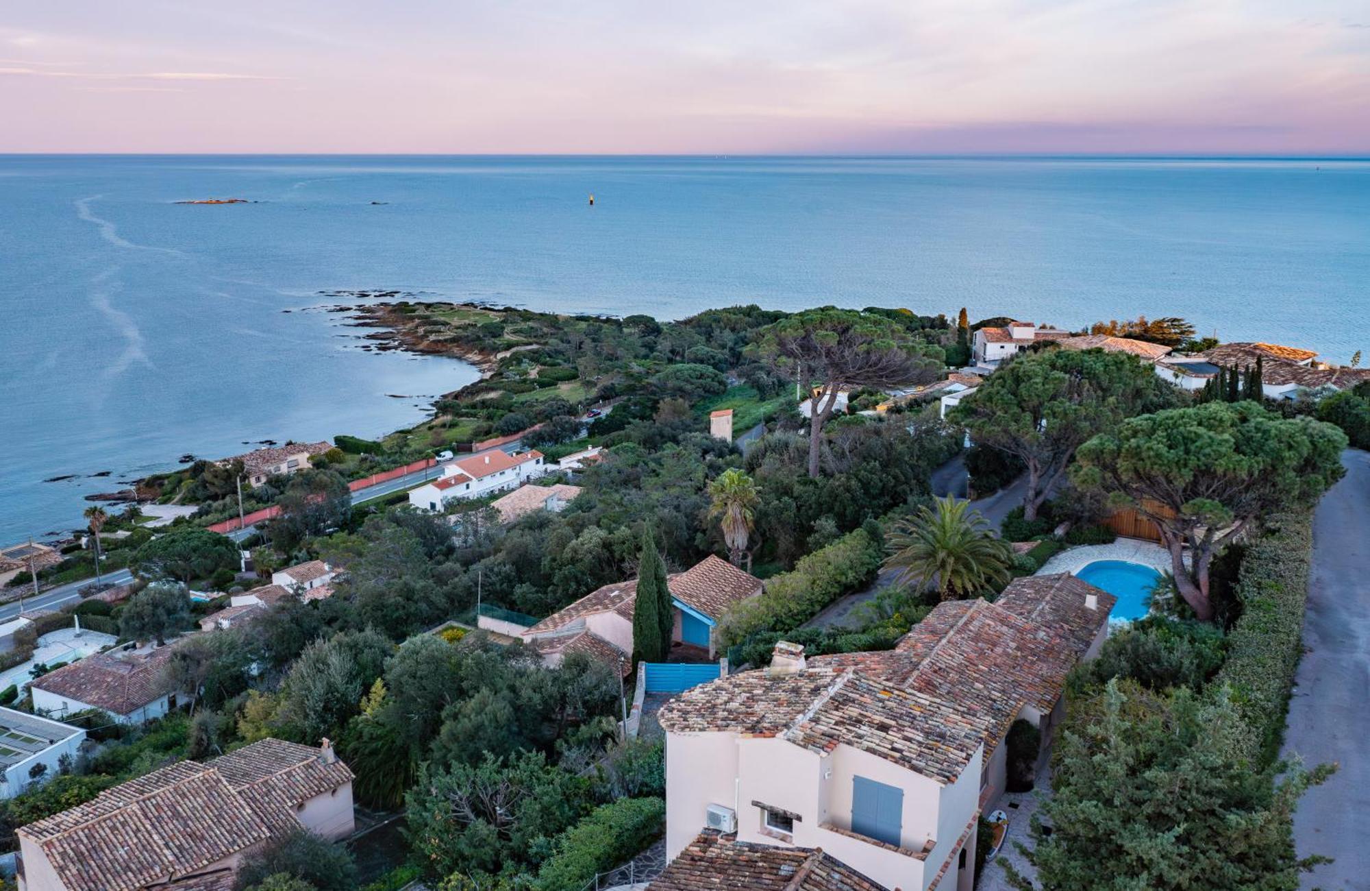 Superbe Villa, Incroyable Vue Mer, Piscine Chauffee, Climatisee Sainte-Maxime Kültér fotó